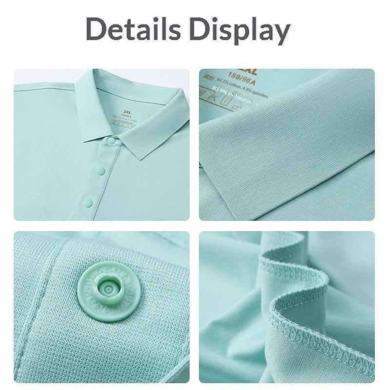 Mercerized Cotton Polo Shirts For Summer