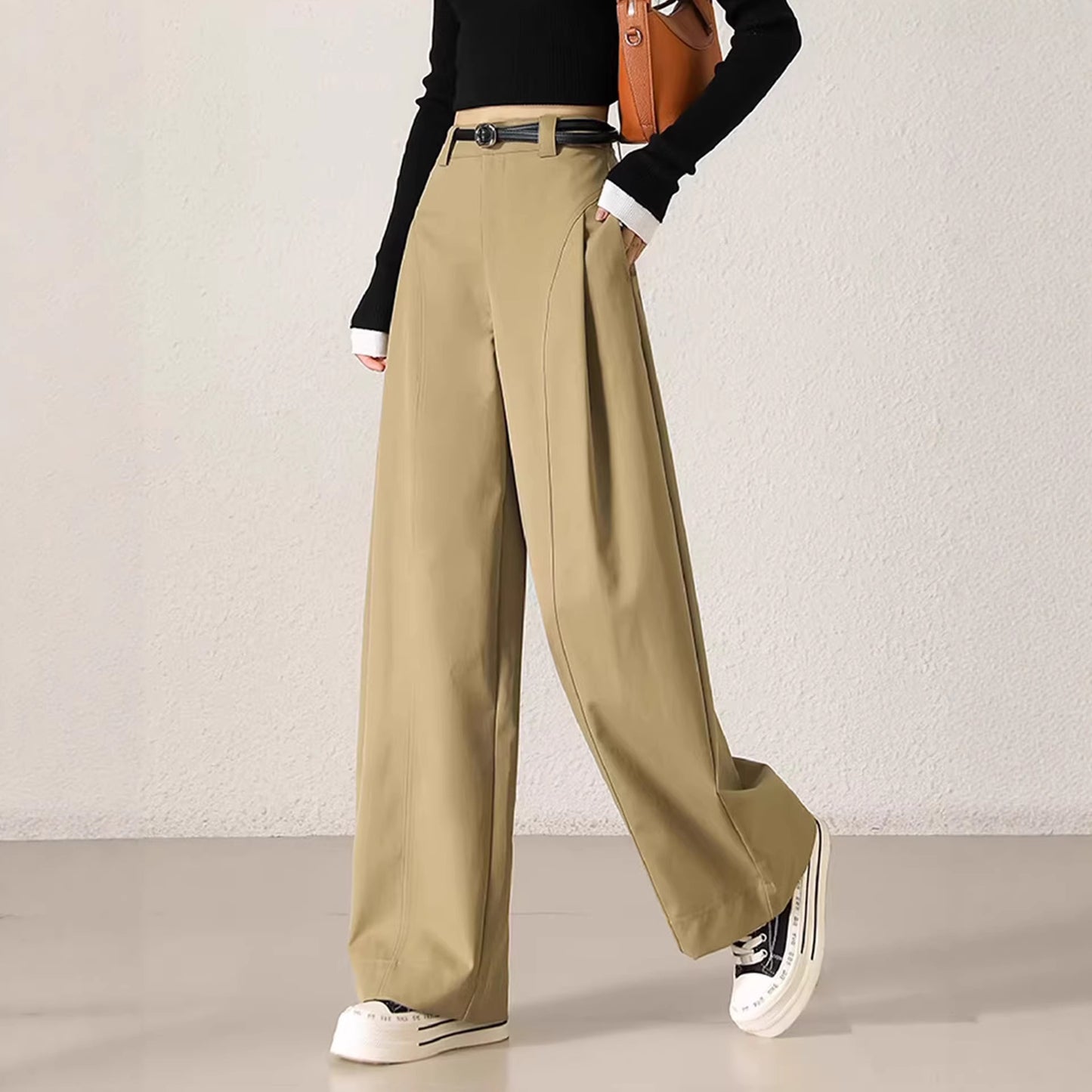 Loose Wide-Leg Pants