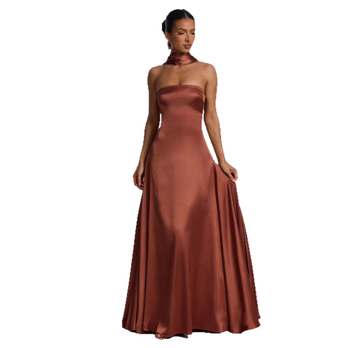 Backless Tube Gown