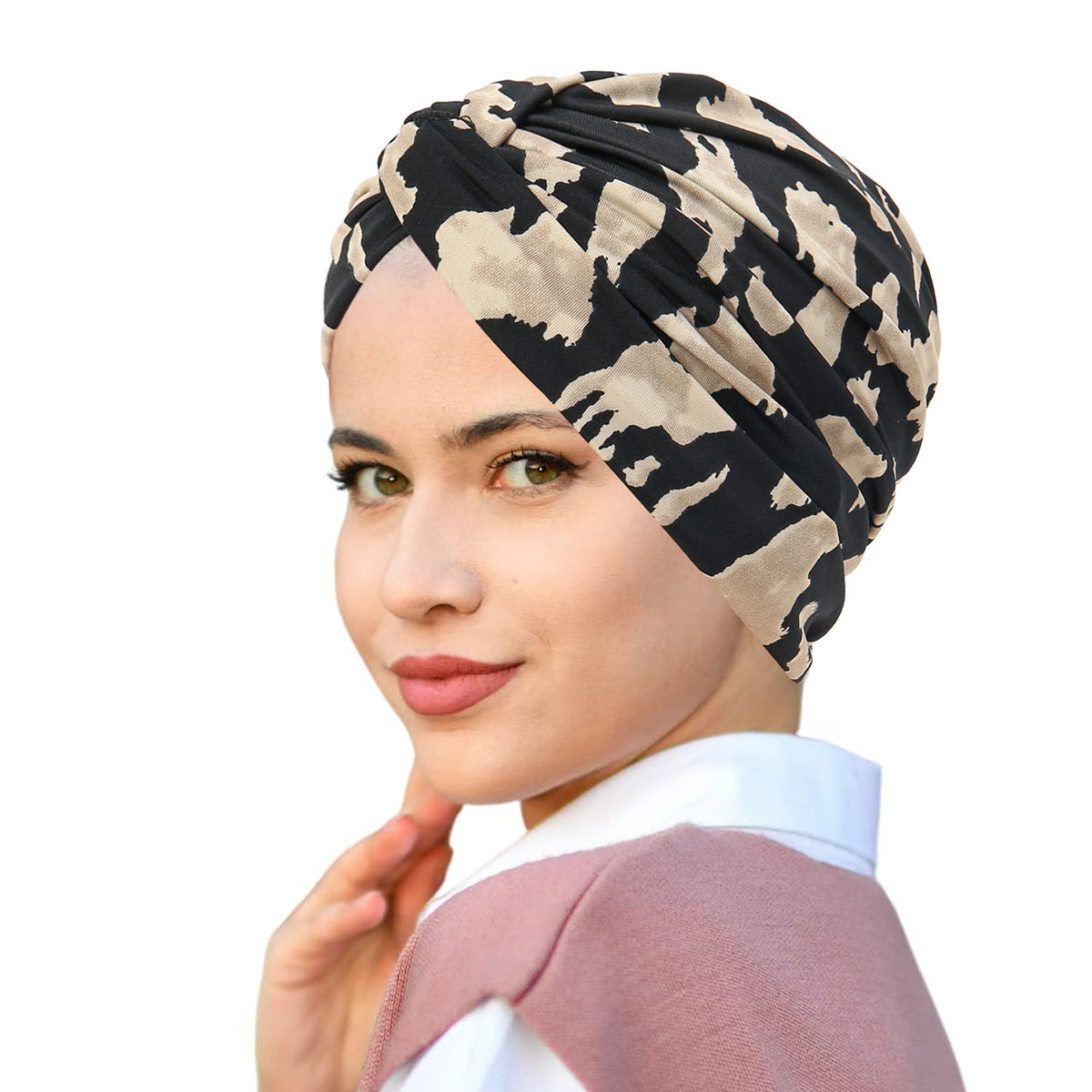 Printed Pullover Travel Hat Versatile Beanies