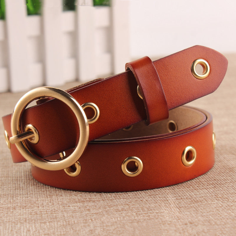Round Buckle Belt