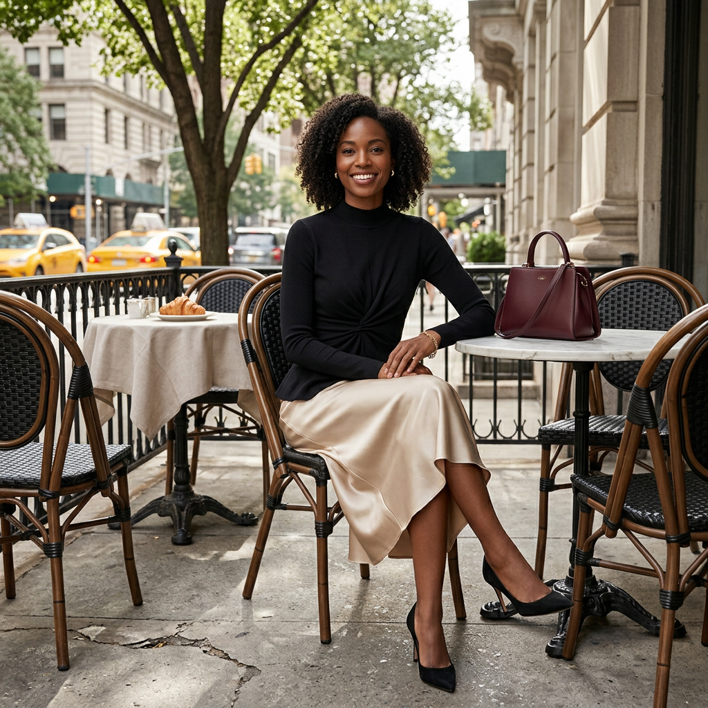 Manhattan black top café look