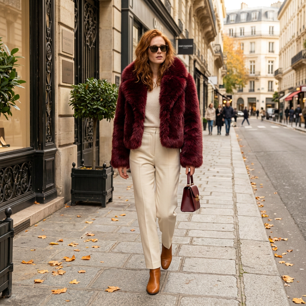 Paris autumn walking look
